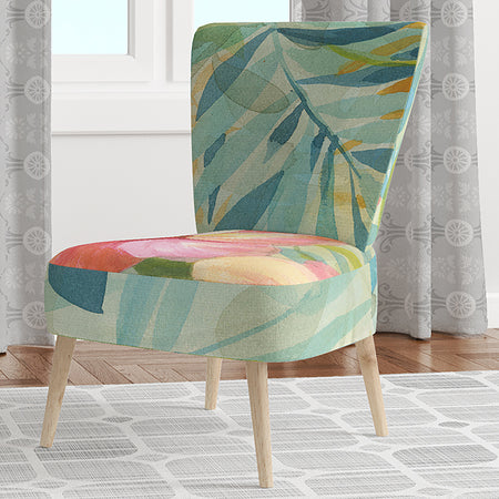Hibiscus Garden III - Upholstered Traditional Accent Chair