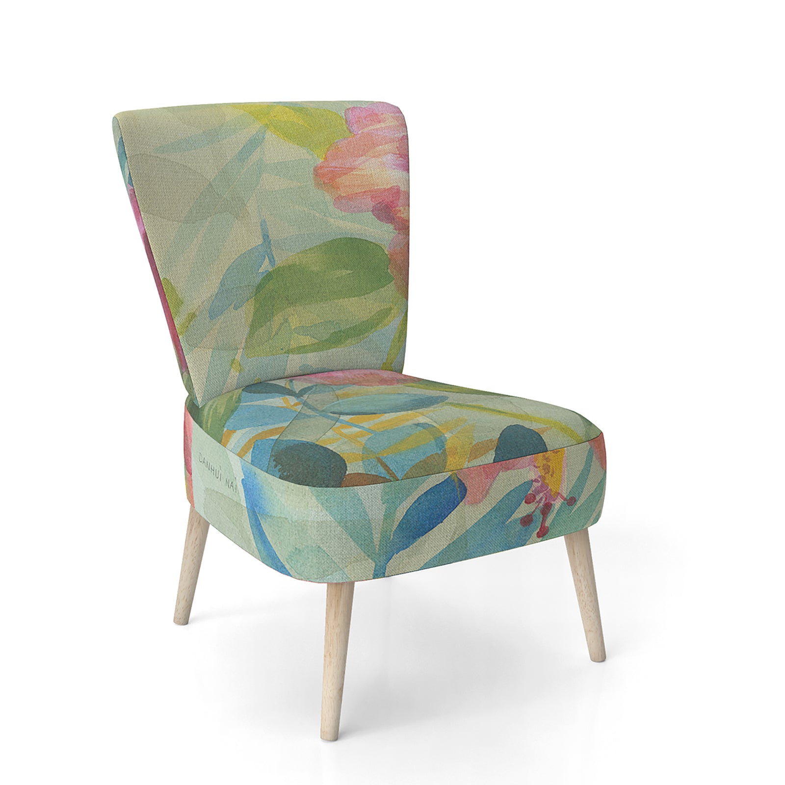 Hibiscus Garden II - Upholstered Traditional Accent Chair