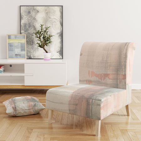 Intersect II Grey - Upholstered Pink Modern Accent Chair