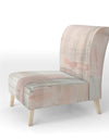 Intersect II Grey - Upholstered Pink Modern Accent Chair