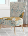 Coastal Pastel Seashells II - Upholstered VIntage Nautical Accent Chair