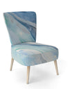 Blue Silver Spring II - Upholstered Modern Lake House Accent Chair