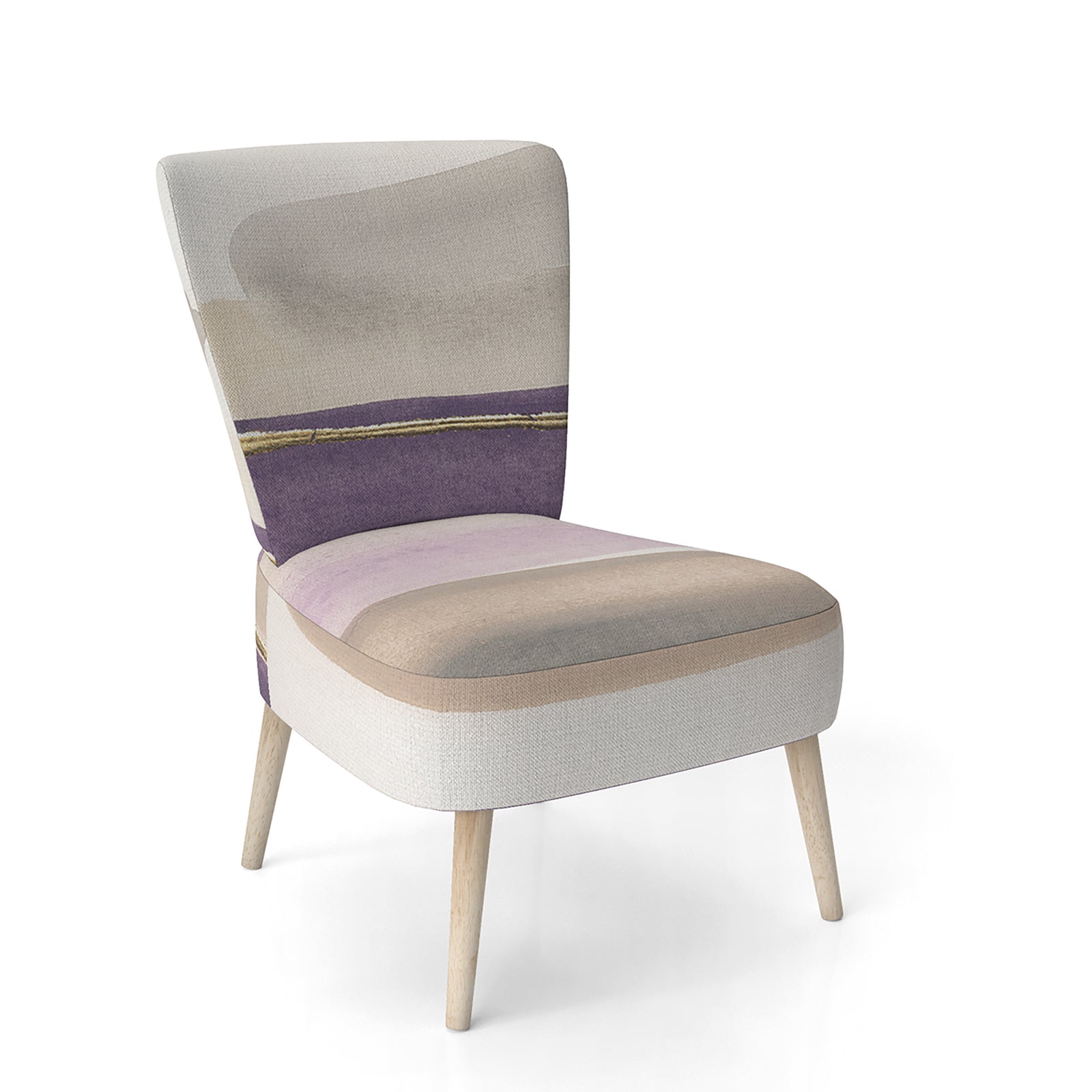 Shape Of Glam Purple - Upholstered Shabby Chic Accent Chair