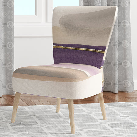 Shape Of Glam Purple - Upholstered Shabby Chic Accent Chair