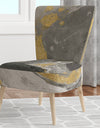 Marble Gold And Black II - Upholstered Modern Accent Chair