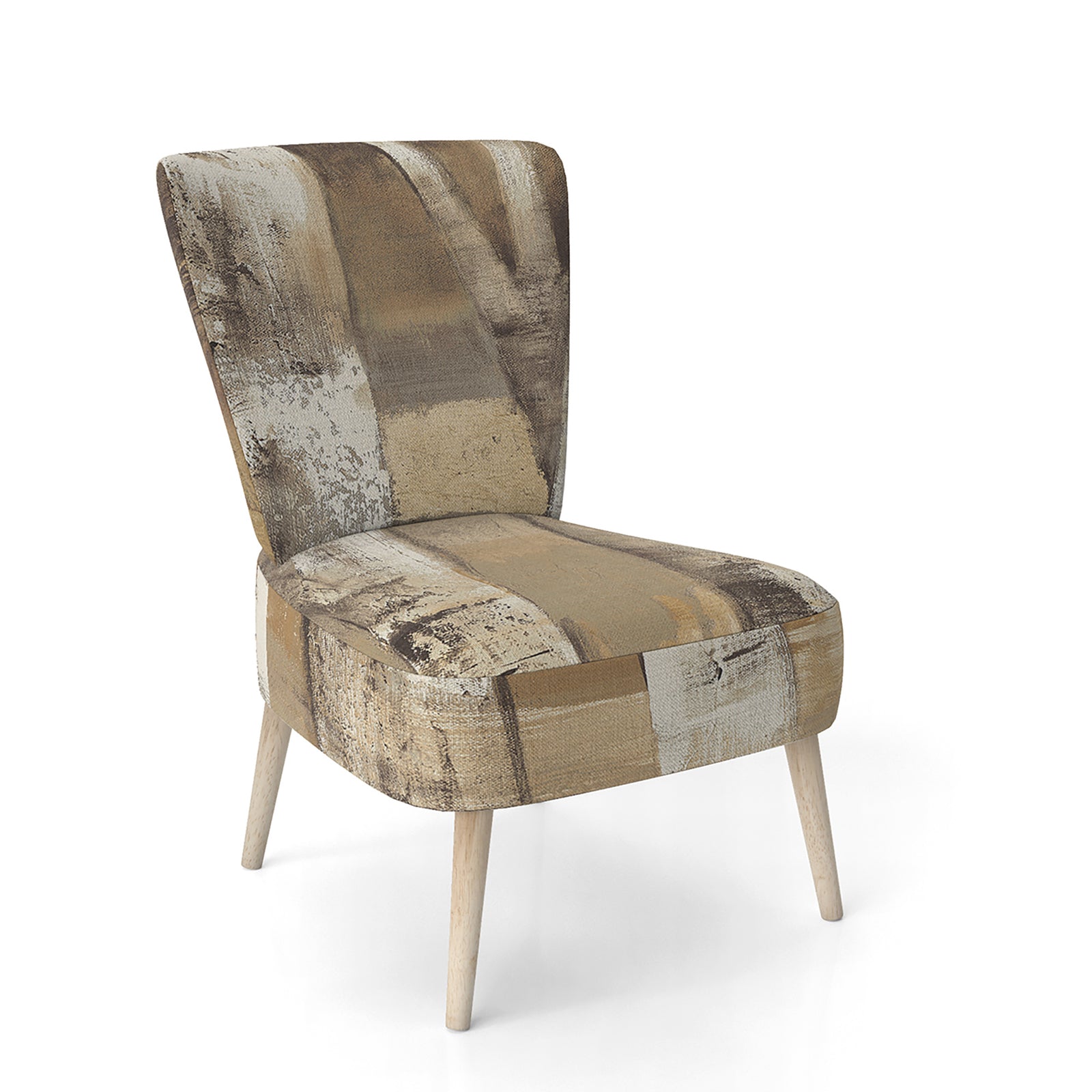 Natural Birch Forest I - Upholstered Traditional Accent Chair