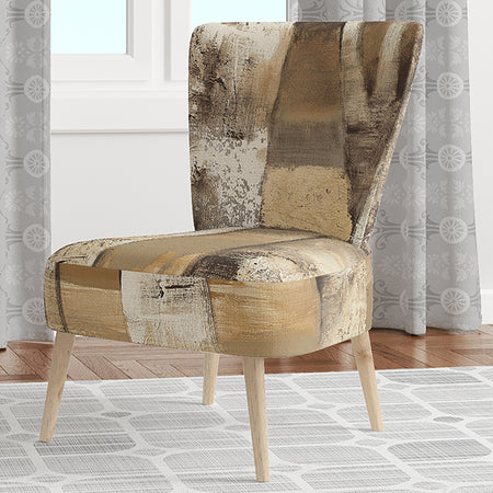 Natural Birch Forest I - Upholstered Traditional Accent Chair