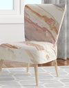 Copper Dreams Watercolor - Upholstered Sleek & Chic Modern Accent Chair