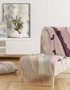 Shaby Pink Marble - Upholstered Sleek & Chic Modern Accent Chair