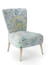 Watercolor Mandalas III - Upholstered Floral Accent Chair