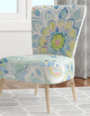 Watercolor Mandalas III - Upholstered Floral Accent Chair