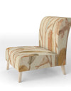 Copper Branches Composition - Upholstered Lake House Accent Chair