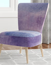 Watercolor Purple Haze I - Upholstered Modern Accent Chair