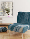 Splash Blue Indigo - Upholstered Modern Accent Chair