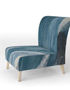 Splash Blue Indigo - Upholstered Modern Accent Chair