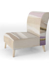 Shape Of Glam Purple I - Upholstered Shabby Chic Accent Chair