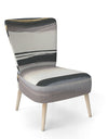 Gold Watercolor Amethyst I - Upholstered Modern Accent Chair