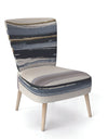 Gold Watercolor Amethyst II - Upholstered Modern Accent Chair