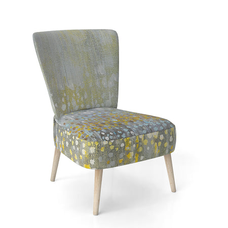 Glam Rain Abstract III - Upholstered Modern Accent Chair