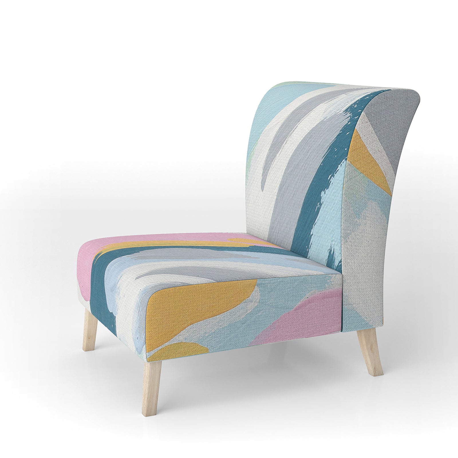 Geometric Vortex II - Upholstered Modern Accent Chair