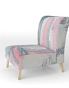 Durty Shabby Pink Blush I - Upholstered Shabby Chic Accent Chair