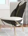 Gold Glamour Circle IV - Upholstered Glam Accent Chair