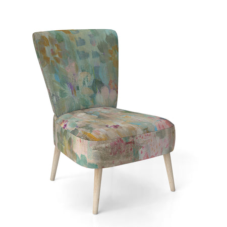Flower Shower III - Upholstered Farmhouse Accent Chair