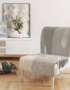 Glam Dancing Shape I - Upholstered Modern Accent Chair