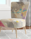 Spring Minimalist Confetti I - Upholstered Modern Accent Chair