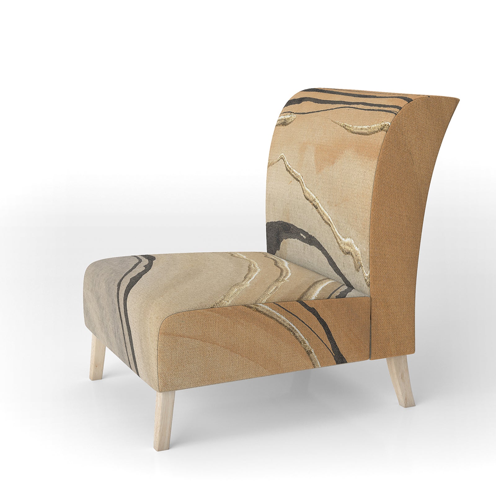 Glam Canion II - Upholstered Modern Accent Chair