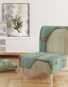 Geometric Title Element - Upholstered Modern Accent Chair