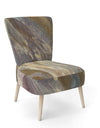 Fire And Ice Minerals IV - Upholstered Farmhouse Accent Chair