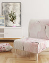 Indigold Shabby Peonies Pink - Upholstered Farmhouse Accent Chair