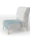 Glam Cosmetics Blue Bag - Upholstered Glam Accent Chair