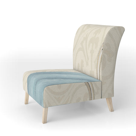 Glam Cosmetics Blue Bag - Upholstered Fashion Accent Chair