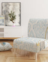 Fields Of Gold Watercolor Flower IV - Upholstered Traditional Accent Chair