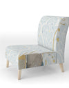 Fields Of Gold Watercolor Flower IV - Upholstered Traditional Accent Chair