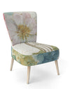 Vintage Floral Birdcage II - Upholstered Traditional Accent Chair