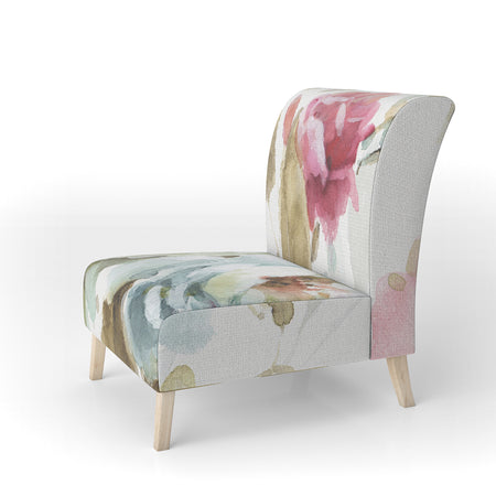 Beautiful Bird Romance I - Upholstered Traditional Accent Chair