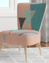 Geometric Hexagons Pattern I - Upholstered Transitional Accent Chair