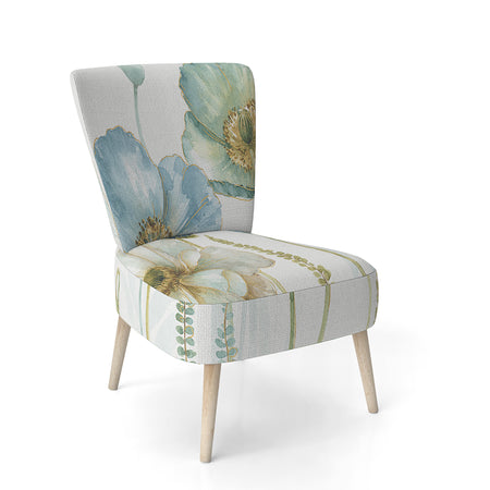 My Greenhouse Cottage Flowers IV - Upholstered Traditional Accent Chair