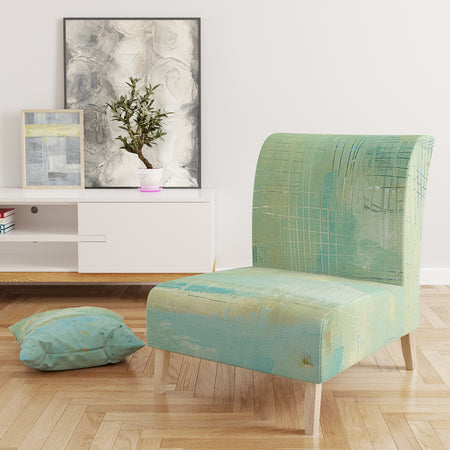 Dreaming Of The Shore II - Upholstered Nautical & Coastal Accent Chair