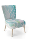 Watercolor Geometric Swatch Element IV - Upholstered Mid-Century Accent Chair