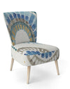 Modern Gold Timetable II - Upholstered Mid-Century Accent Chair