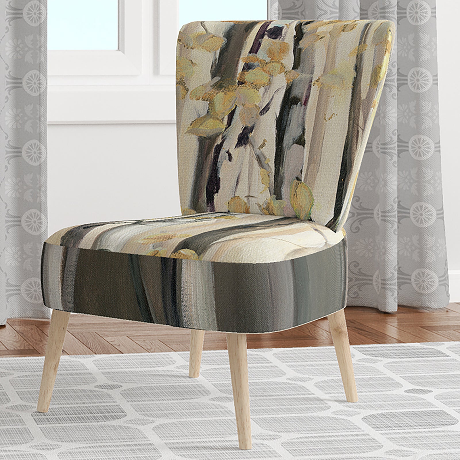 Golden Birch Forest IV - Upholstered Cabin & Lodge Accent Chair