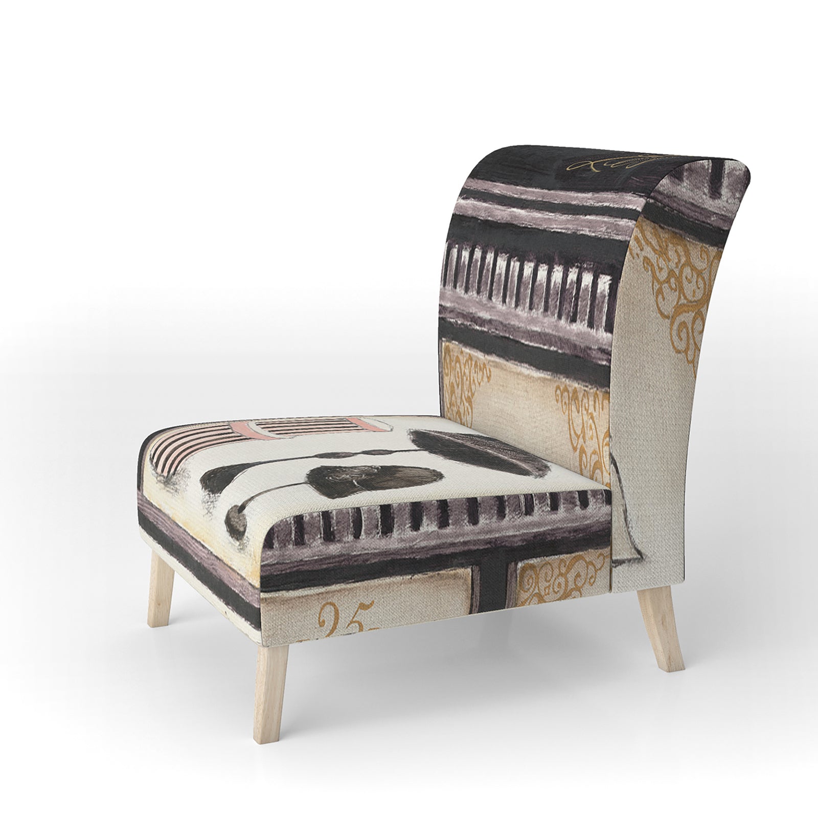 Les Chic Chapeaux French Fashion - Upholstered Fashion Accent Chair