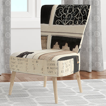 Paris Diva Shoes Painting - Upholstered Fashion Accent Chair