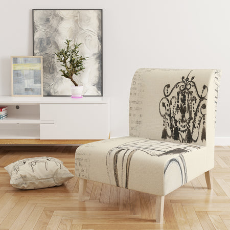 Paris Hotel Bathroom IV - Upholstered Traditional Accent Chair