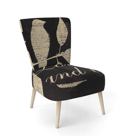 Love And Be Loved Cottage Collage - Upholstered Lake House Accent Chair