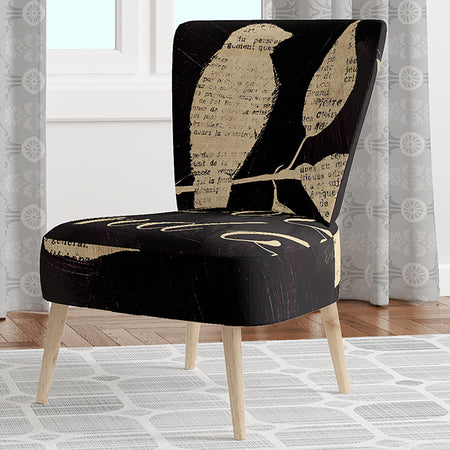 Love And Be Loved Cottage Collage - Upholstered Lake House Accent Chair